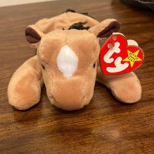 💜5/$16 💜 Rare! NWT! 1995 Derby Beanie Baby with tag errors! 🐴